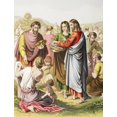 thumbnail image 1 of Posterazzi Jesus Feeding The Multitude. The Miracle of Loaves & Fishes From The Holy Bible Published By William Collins, Sons, & Company In 1869 Chromolithograph By J.M. Kronheim & Co Poste, 1 of 4