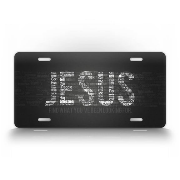 Jesus Find What You've Been Looking For License Plate Christian Bible Verse Auto Tag