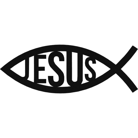 Jesus Fish - Metal Wall Art