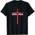 thumbnail image 1 of Jesus Freak Christian Religious Faith Cross T-ShirtMen's and women's short-sleeved pure cotton shirts, 1 of 6