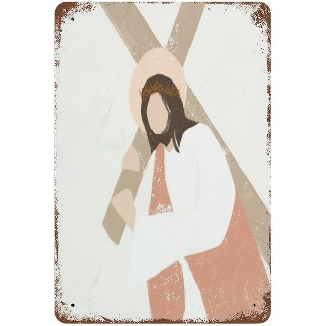 Jesus Fun Vintage Metal Tin Sign Wall Deco Art Poster Kitchen Cafe