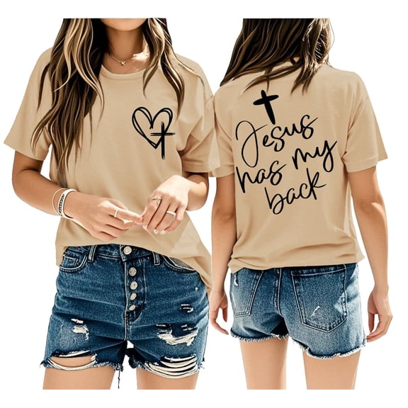 Jesus Has My Back Shirt, Christian Shirts for Women