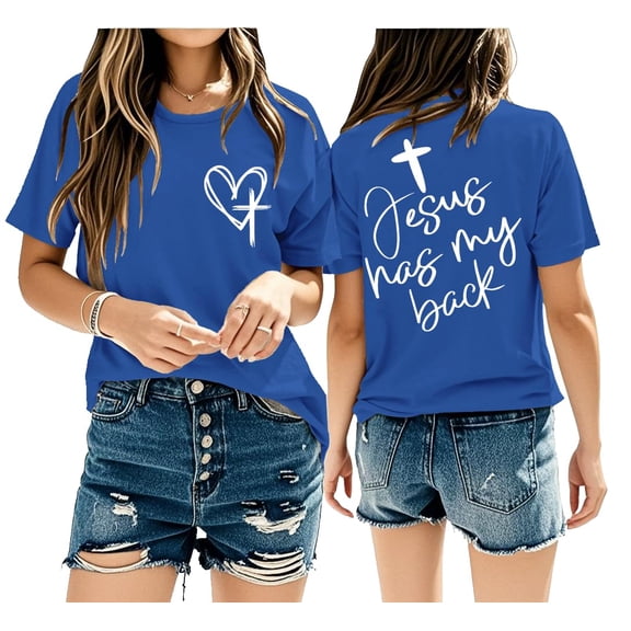 Jesus Has My Back Shirt, Christian Shirts for Women