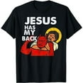 thumbnail image 1 of Jesus Has My Back T-Shirt, 1 of 5