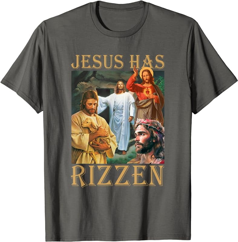Jesus Has Rizzen Christian Bible Faith Cross T-Shirt - Walmart.com