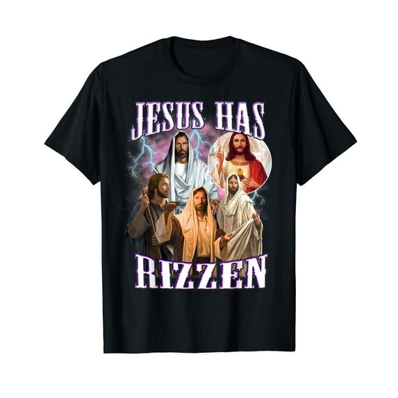 Jesus Has Rizzen Vintage Christian Design Jesus For Men T-Shirt