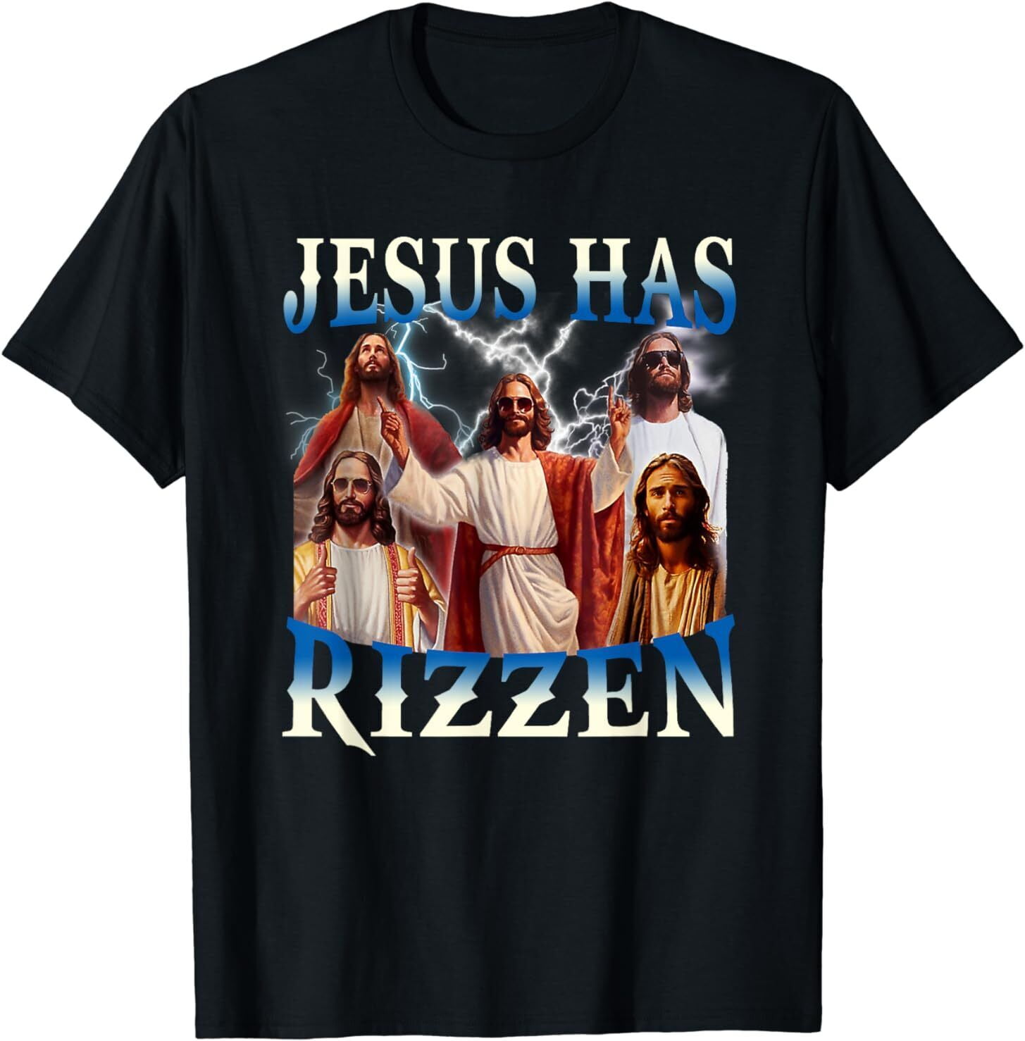 Jesus Has Rizzen Vintage Christian Design Jesus For Men TShirt