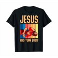 thumbnail image 1 of Jesus Has Your Back Funny Vintage Wrestler Wrestling T-Shirt, 1 of 2
