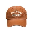 thumbnail image 1 of Jesus Hat Unique Design Cap Comfortable Adjustable Headwear Fall Halloween Accessory Daily Wear Religious Theme Soft Fabric, 1 of 5