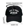 thumbnail image 1 of Jesus Hat Unique Design Cap Comfortable Adjustable Headwear Fall Halloween Accessory Daily Wear Religious Theme Soft Fabric, 1 of 5