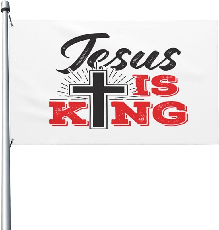 Jesus He Is Risen Worship Flag Easter Day Decor I Love Jesus 3x5 Ft