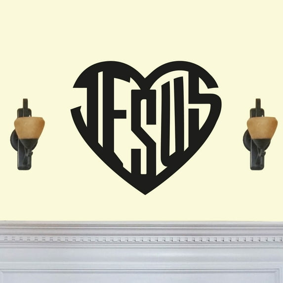 Jesus Heart Love Steel Metal Wall Art Home Decor