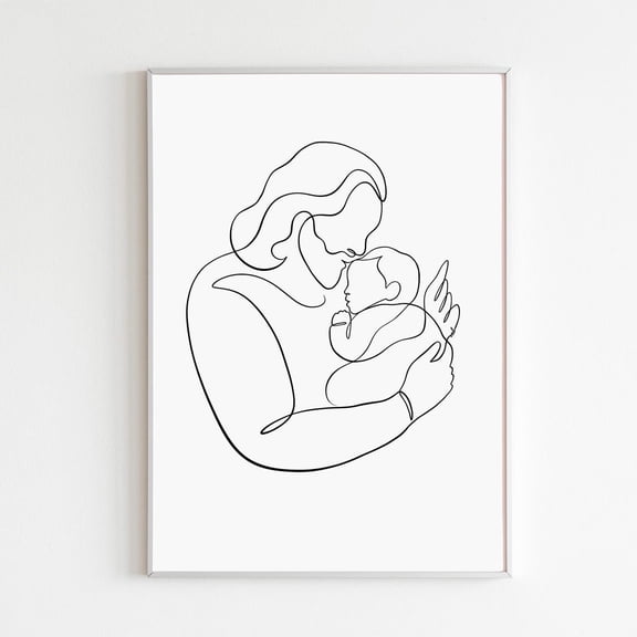 Jesus Holding Angel Baby Art Miscarriage Memorial Wall Decor Infant Loss Pregnancy Grief Support Commemorative Picture Unframed Paper Print
