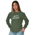 thumbnail image 1 of Jesus Holy Spirit Faith Driven Long Sleeve TShirt Men Women Brisco Brands M, 1 of 6