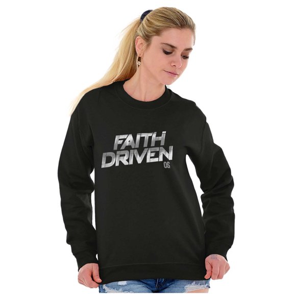 Jesus Holy Spirit Faith Driven Sweatshirt for Men or Women Brisco Brands L