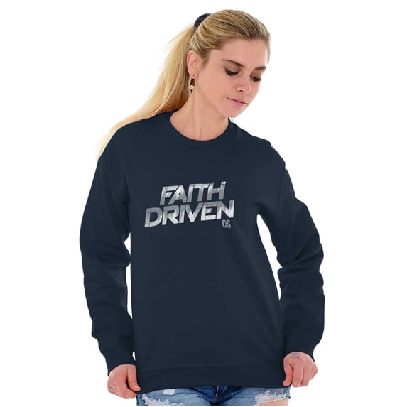 Jesus Holy Spirit Faith Driven Sweatshirt for Men or Women Brisco Brands S