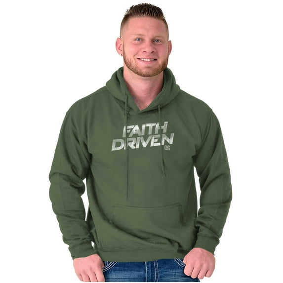 Jesus Holy Spirit Faith Driven Unisex Plus Fleece Graphic Hoodie Brisco Brands 3X