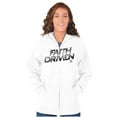 thumbnail image 1 of Jesus Holy Spirit Faith Driven Zip Up Hoodie Men's Women's Brisco Brands S, 1 of 6