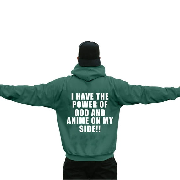 Jesus Hoodie Mens Fall Relaxed Fit Letter Print Hoodie Long Sleeve Hip Hop Streetwear Men's Fashion Hoodies Sweatshirts