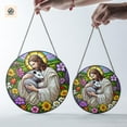 thumbnail image 1 of Jesus Hugging Possum GLASS Suncatcher Decor, Funny Christmas,Funny Decor, Christian Gift, Possum Decor, Funny Animal Gift, Xmas Gift, 1 of 4