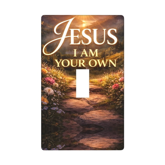 Jesus, I Am Your Own Single Toggle Light Switch Plate, 1 Gang Outlet Cover