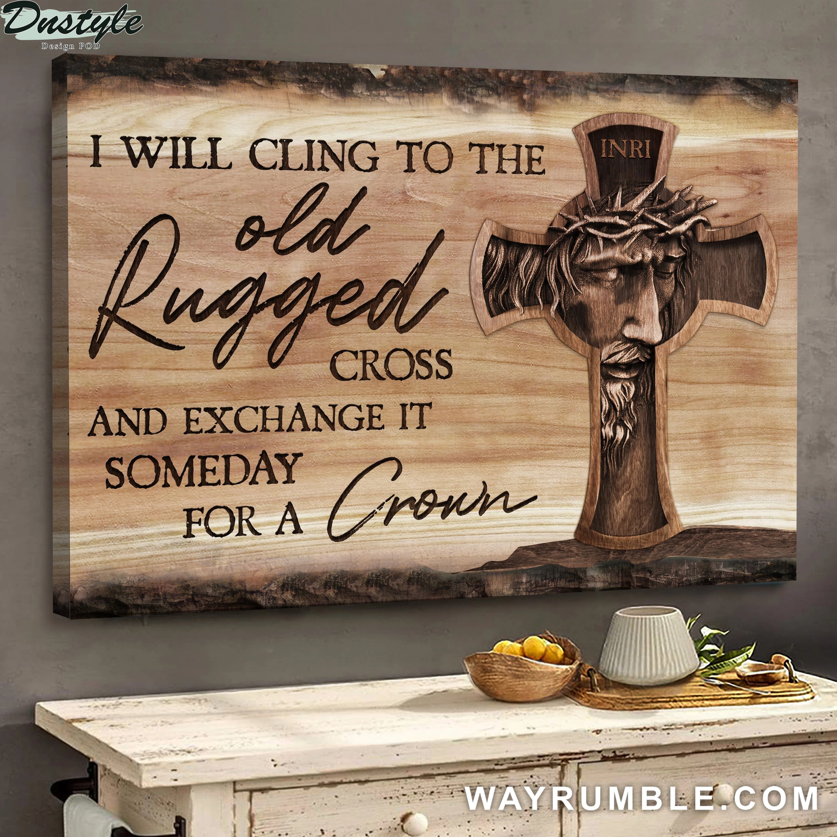 Jesus I will cling to the old rugged cross and exchange it someday for