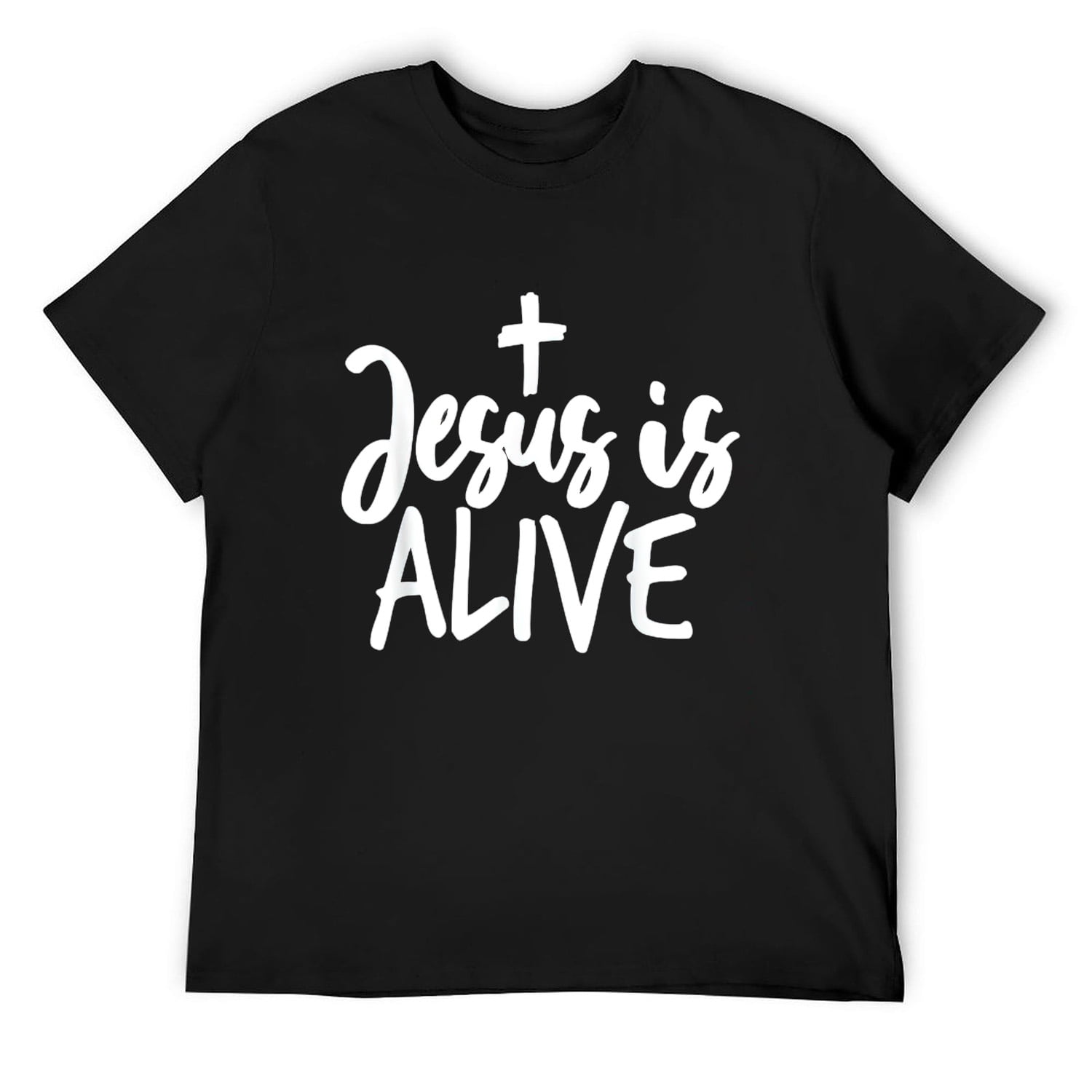 Jesus Is Alive T-Shirt Bible Pride Tshirt Men T-Shirt Black Medium ...
