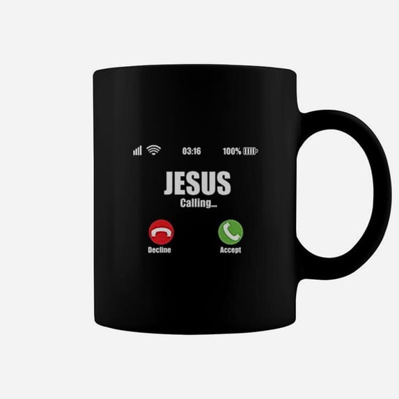 Jesus Is Calling Christian Cross Modern Coffee Mug - Walmart.com