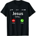 thumbnail image 1 of Jesus Is Calling ChristianT-Shirt100% cotton short-sleeved shirt for both men and women, 1 of 6