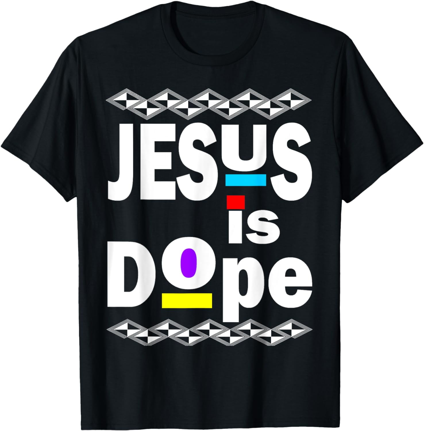 Jesus Is Dope Hip Hop 90s Inspired Afro Design for Christian T-Shirt ...