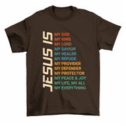 JAX OF HEARTS Jesus Is God My Everything T-Shirt Christian Faith Religious Tee Men Women