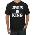 thumbnail image 1 of Jesus Is King Bible Scripture | Mens Christian Graphic T-Shirt, Black, Small, 1 of 3