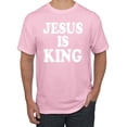 thumbnail image 1 of Jesus Is King Bible Scripture | Mens Christian Graphic T-Shirt, Light Pink, Medium, 1 of 3