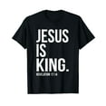 thumbnail image 1 of Jesus Is King Bible Scripture Quote Christian T-Shirt, 1 of 5