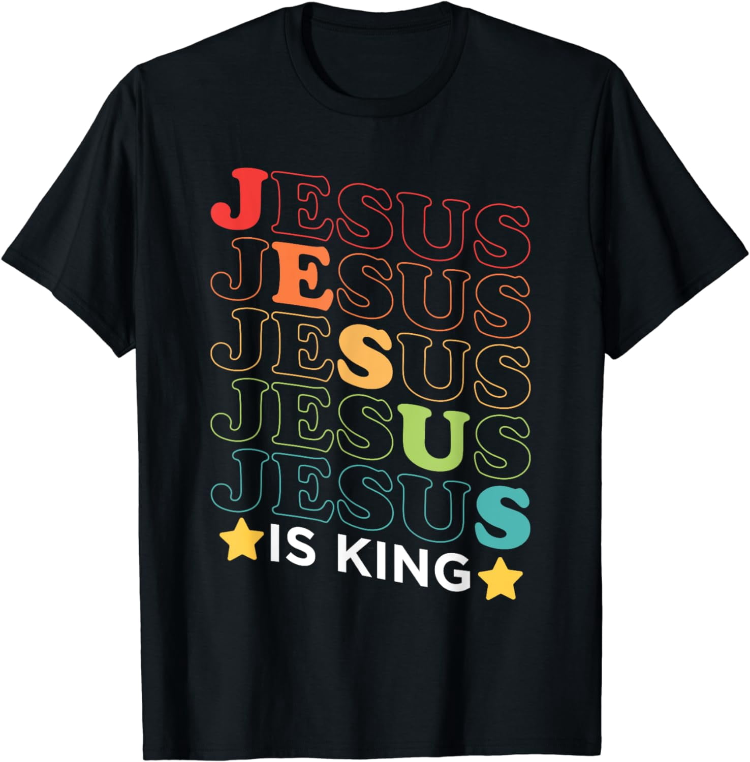 T-shirt Lion Jesus Is King - Message De Foi - Unisexe - Personnalisable - Toutes Tailles