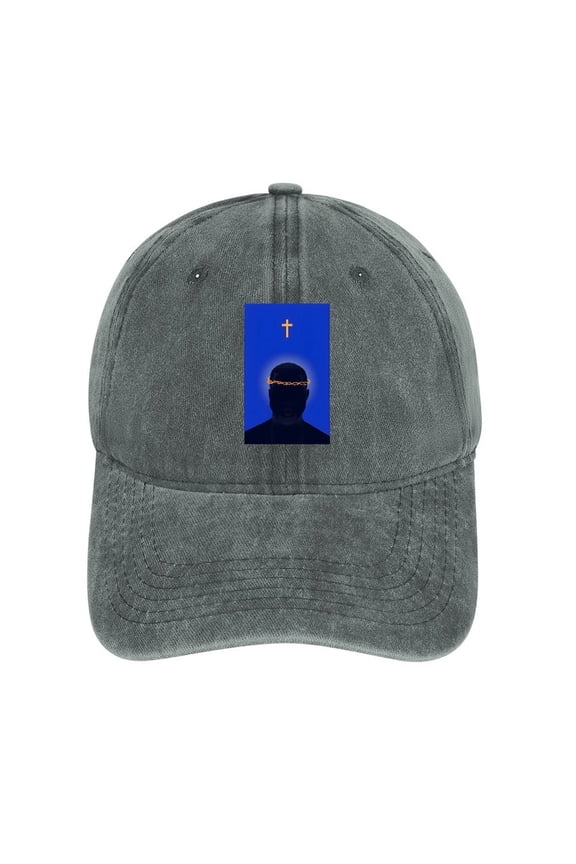 Jesus Is King Gray Baseball Cap for Men Women, Adjustable Snapback Hats Cotton Hat