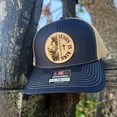thumbnail image 1 of Jesus Is King Hat – Richardson 112 Trucker Cap – Leather Patch Lion & Scripture Design, 1 of 5