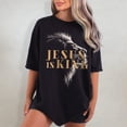 thumbnail image 1 of Jesus Is King Lion T-Shirt - Christian Graphic Tee, 1 of 2