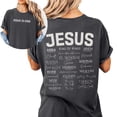 thumbnail image 1 of Jesus Is King Names of God Christian T-Shirt – Yahweh Worship Faith Graphic Tee, Religious Shirt Gift for Jesus Lovers Men & Women, 1 of 6