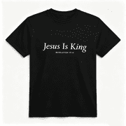 Jesus Is King Revelation 1714 Minimal Christian Graphic T-Shirt