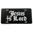 thumbnail image 1 of Jesus Is Lord Christian Cross Religious License Plate Cover Model 23V01, 1 of 2