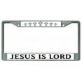 thumbnail image 1 of Jesus Is Lord Chrome License Plate Frame, 1 of 1