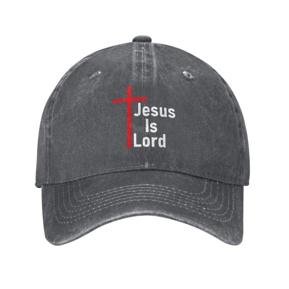 Jesus Is Lord Cowboy Hat Baseball Hat Trucker Hat For Men Women Retro Denim Hats Baseball Cap Dad Hat