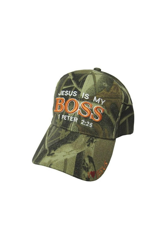 Jesus Is My Boss Cap Camo #537 (Other)