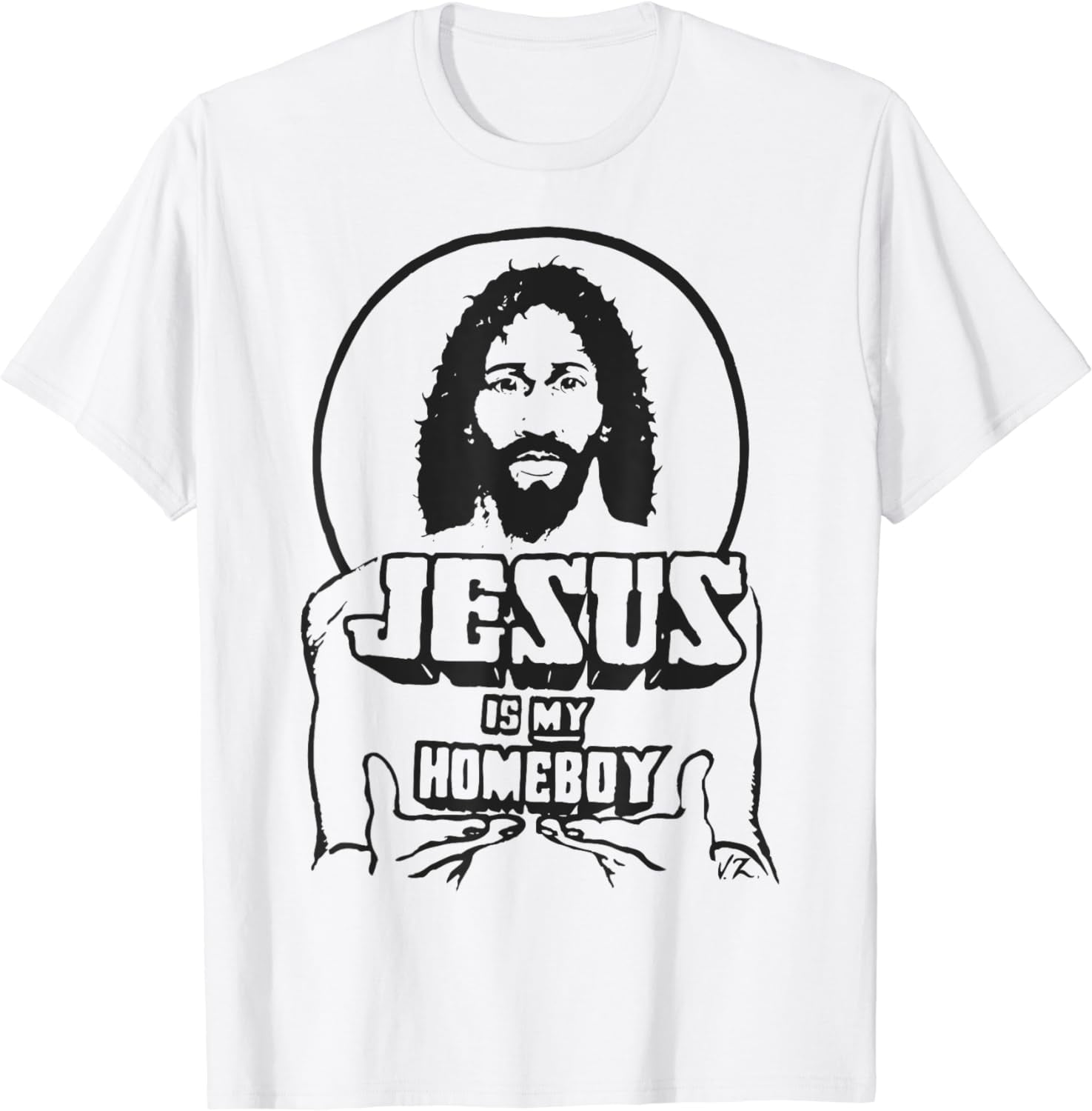 Jesus Is My Homeboy Neon Pink Print Black T Shirt Jesus Is My Homeboy Neon Pink Print Black T Shirt