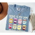 thumbnail image 1 of Jesus Is My Jam Shirt – Funny Christian T-Shirt, Comfort Colors Faith Gift, Jesus Christ Tee for Men & Women, 1 of 8