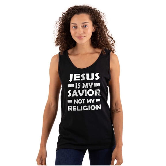 Jesus Is My Savior Not My Religion Tank Top T Shirts Men Women Brisco Brands S