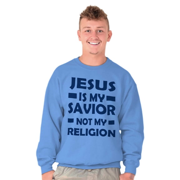 Jesus Is My Savior Not My Religion Unisex Plus Fleece Graphic Sweatshirt Brisco Brands 3X