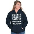 thumbnail image 1 of Jesus Is My Savior Not My Religion Zip Up Hoodie Men's Women's Brisco Brands S, 1 of 1