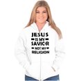 thumbnail image 1 of Jesus Is My Savior Not My Religion Zip Up Hoodie Men's Women's Brisco Brands S, 1 of 6